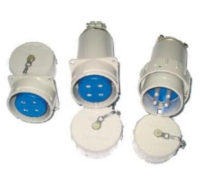 3 phases 4 wires plug & socket for AC movable power plant